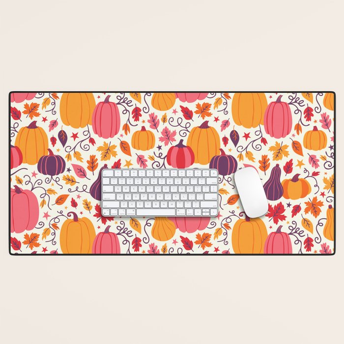 Cozy Pumpkin Patch Desk Mat Gallery Image 1