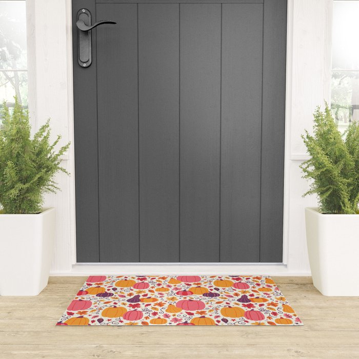 Cozy Pumpkin Patch Welcome Mat Gallery Image 3