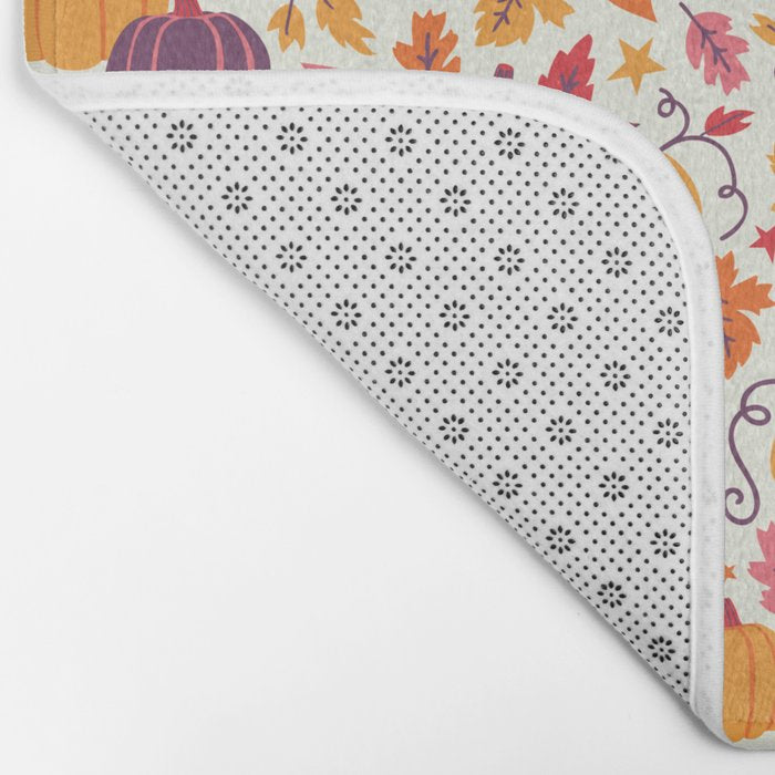 Cozy Pumpkin Patch Bath Mat Gallery Image 2