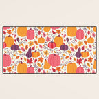 Cozy Pumpkin Patch Desk Mat Gallery Image 3