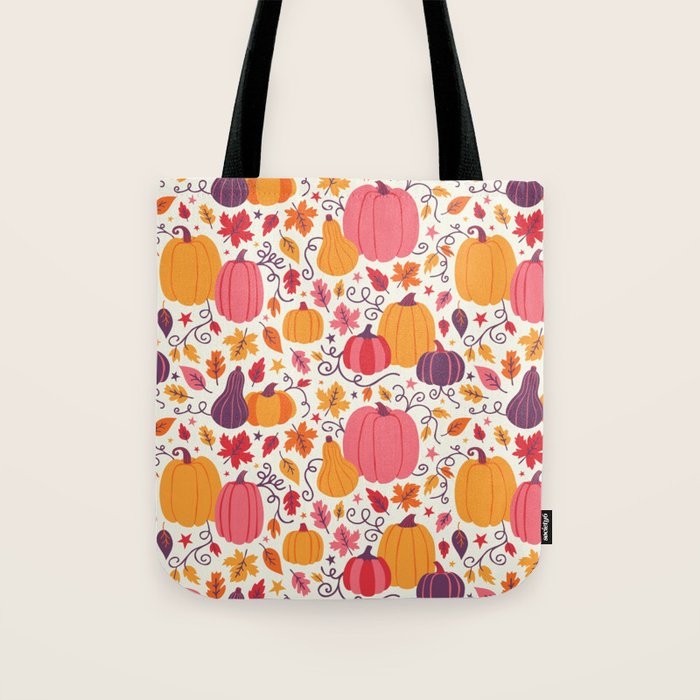 Cozy Pumpkin Patch Tote Bag Gallery Image 1