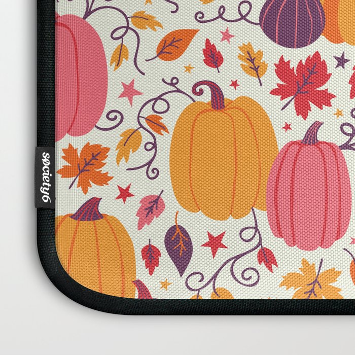 Cozy Pumpkin Patch Laptop Sleeve Gallery Image 3