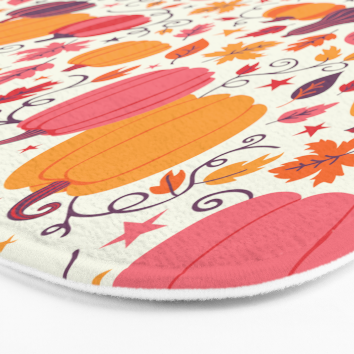 Cozy Pumpkin Patch Bath Mat Gallery Image 3