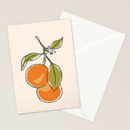 Modern Minimalist Oranges Stationery Card Gallery Image 2