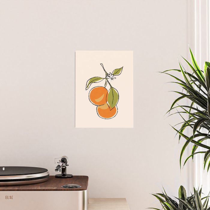 Modern Minimalist Oranges Poster Gallery Image 2