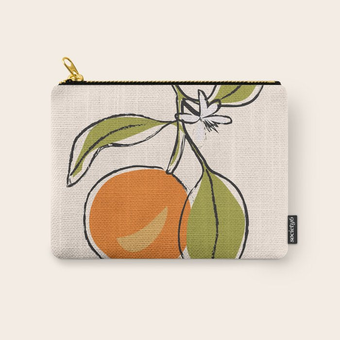 Modern Minimalist Oranges Carry All Pouch Gallery Image 1