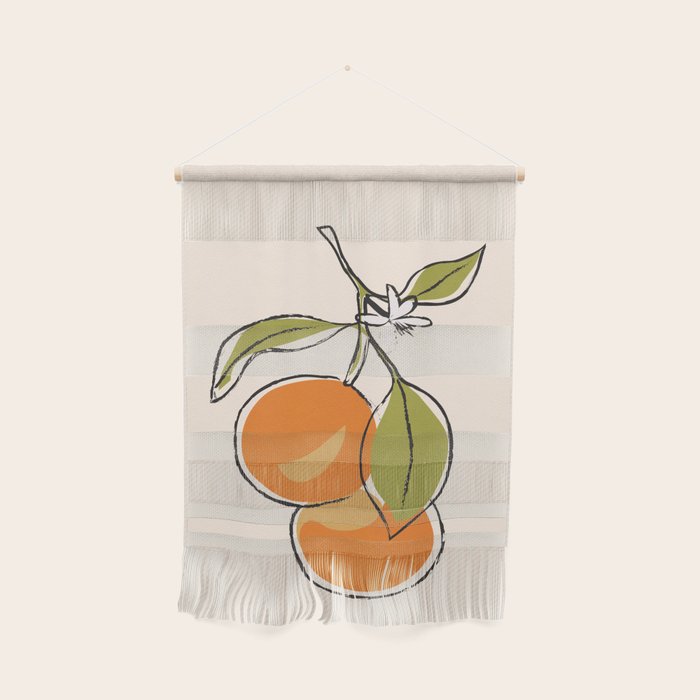 Modern Minimalist Oranges Wall Hanging Gallery Image 1