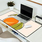 Modern Minimalist Oranges Desk Mat Gallery Image 2