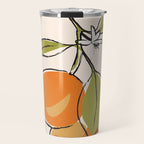 Modern Minimalist Oranges Travel Mug Gallery Image 1