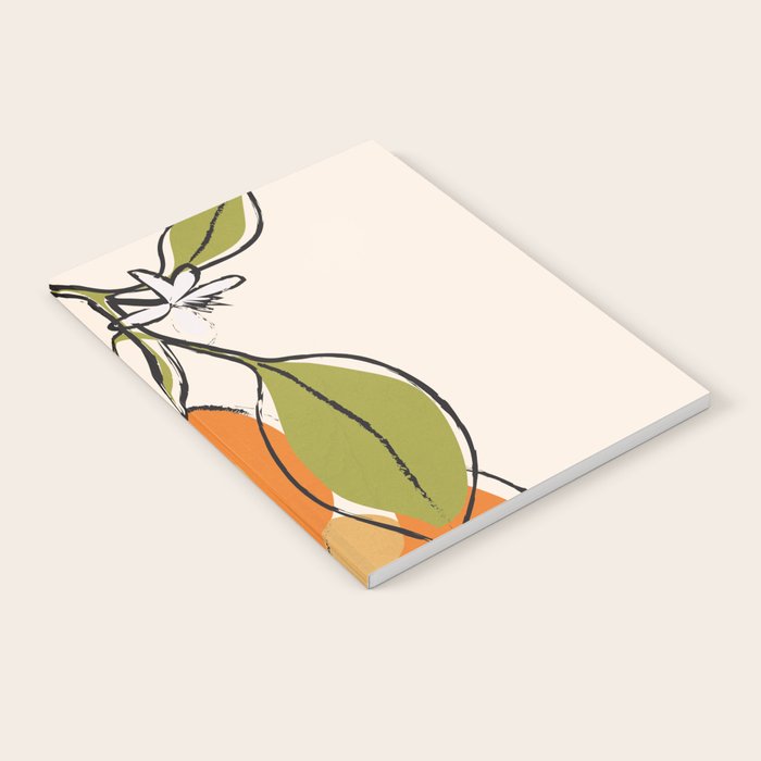 Modern Minimalist Oranges Notebook Gallery Image 2