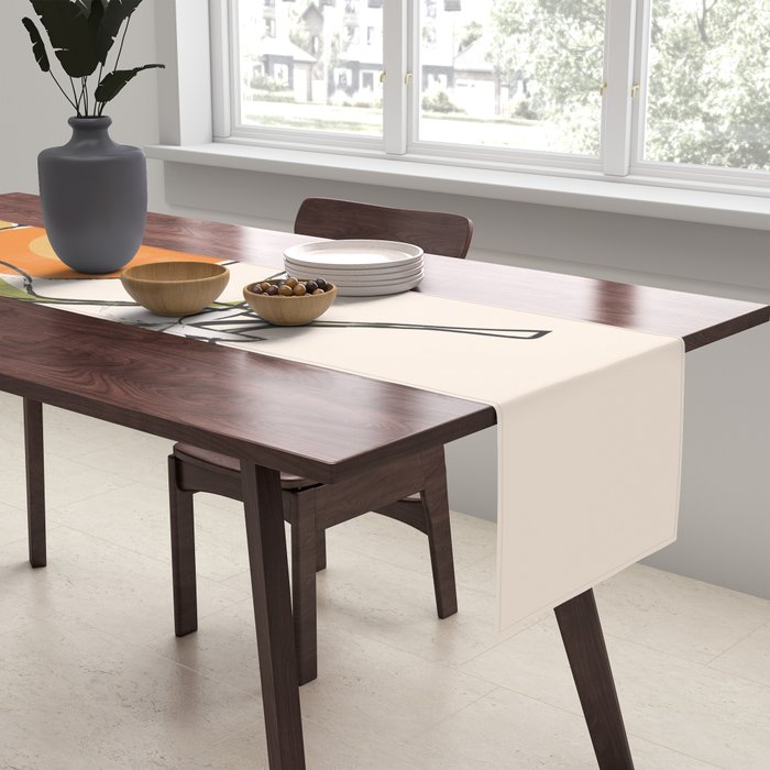 Modern Minimalist Oranges Table Runner Gallery Image 2
