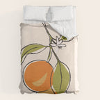 Modern Minimalist Oranges Duvet Cover Gallery Image 6