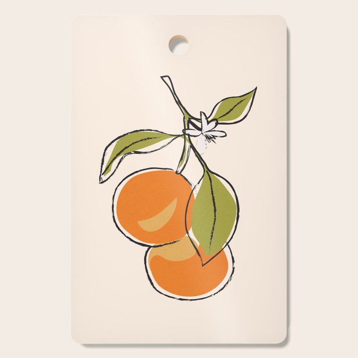 Modern Minimalist Oranges Cutting Board Gallery Image 1