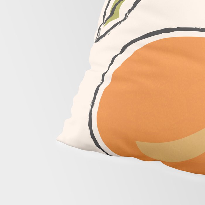 Modern Minimalist Oranges Pillow Sham Gallery Image 4