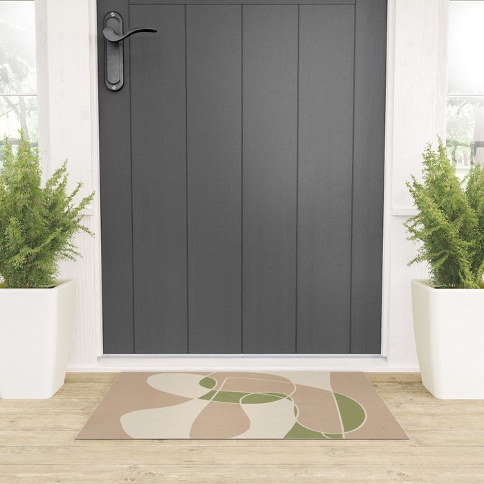 Modern Abstract Minimal Art 24 Welcome Mat Gallery Image 3