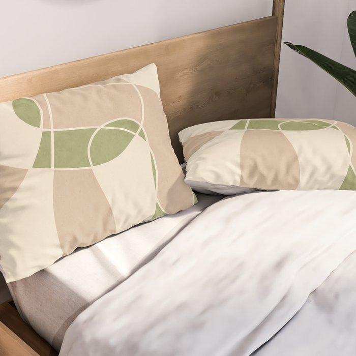 Modern Abstract Minimal Art 24 Pillow Sham Gallery Image 2