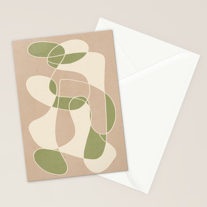 Modern Abstract Minimal Art 24 Stationery Card Gallery Image 2