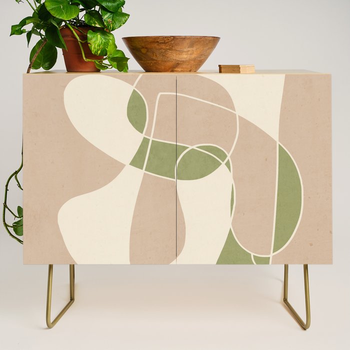 Modern Abstract Minimal Art 24 Credenza Gallery Image 1