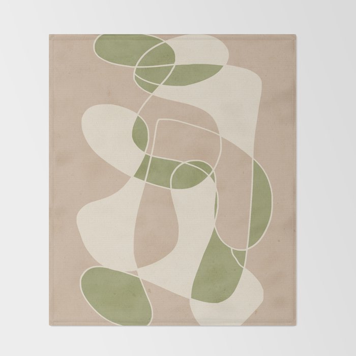 Modern Abstract Minimal Art 24 Throw Blanket Gallery Image 2