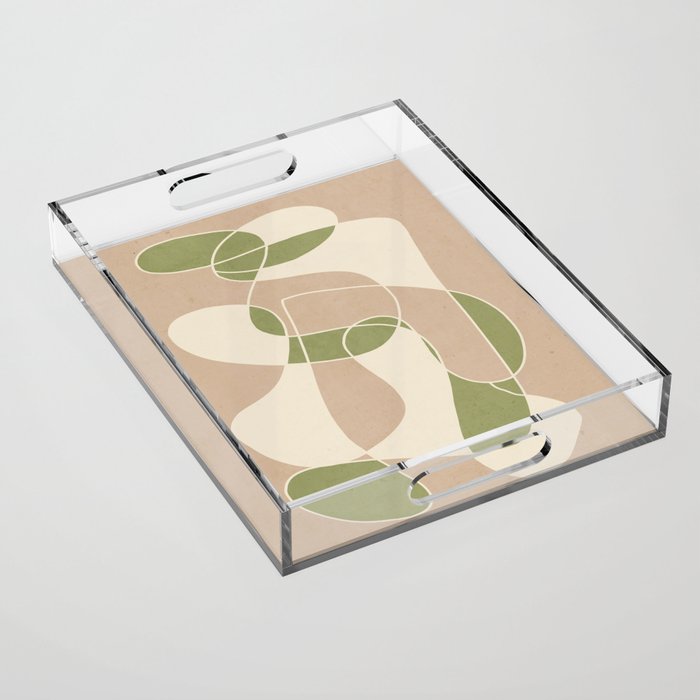 Modern Abstract Minimal Art 24 Acrylic Tray Gallery Image 1