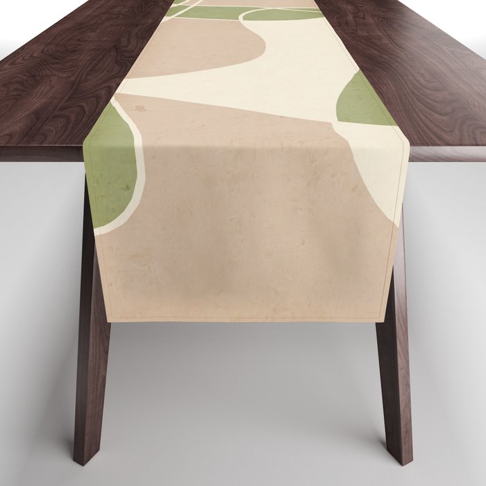 Modern Abstract Minimal Art 24 Table Runner Gallery Image 1