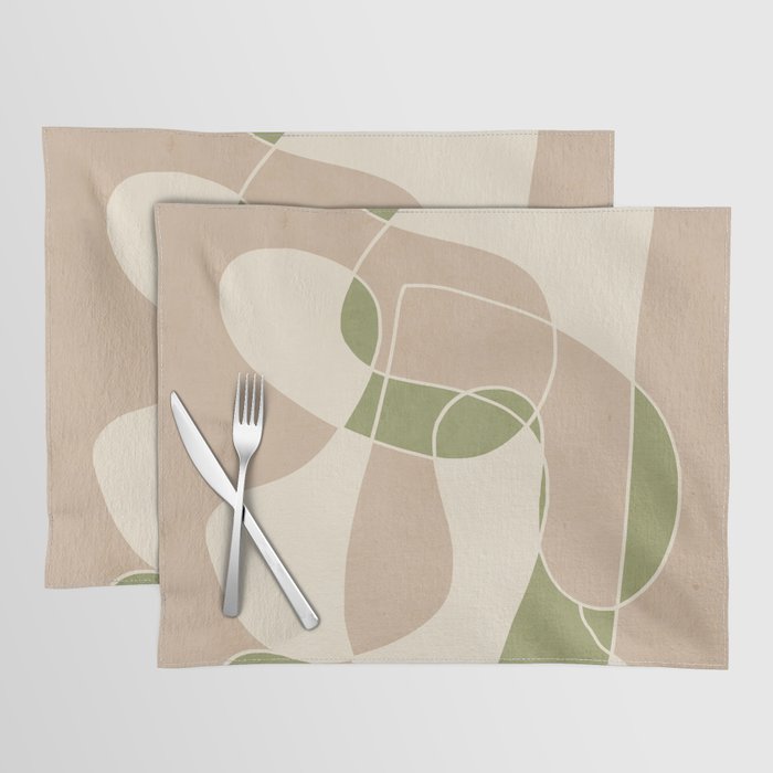 Modern Abstract Minimal Art 24 Placemat Gallery Image 1