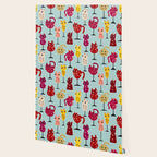 Feline Wine - Cats in Wine Glasses Wallpaper Gallery Image 2