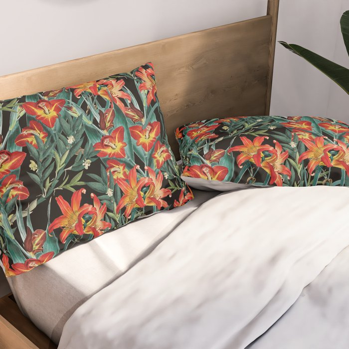 Botanical Night Garden Pillow Sham Gallery Image 2