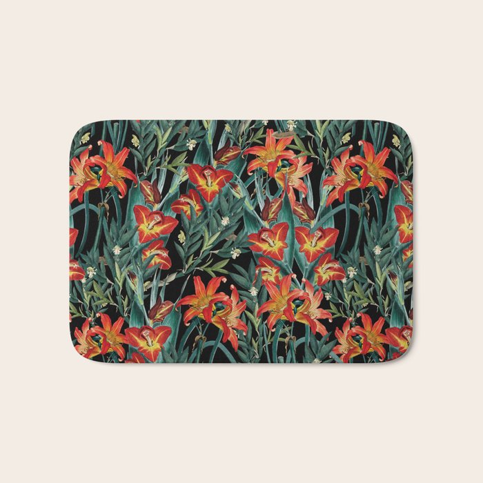 Botanical Night Garden Bath Mat Gallery Image 1