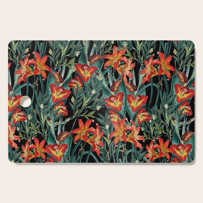 Botanical Night Garden Cutting Board Gallery Image 1