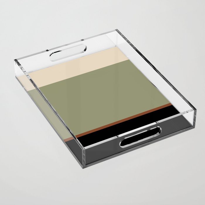 Contemporary Color Block XLVIII Acrylic Tray Gallery Image 1