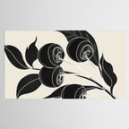 Minimalist Cherry Fruit Line Art 1 Tablecloth Gallery Image 2