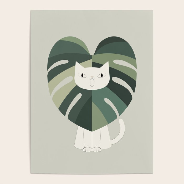 Cat an Plant 62: A Green Lion Poster Gallery Image 4