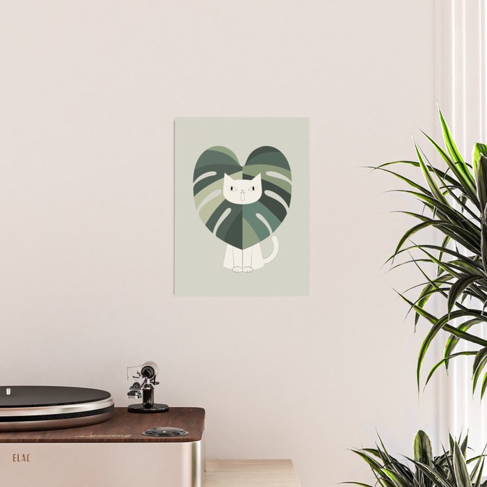 Cat an Plant 62: A Green Lion Poster Gallery Image 2