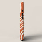 Wavy Stripes XLVIII - Bright Retro Red iPhone Case Gallery Image 2