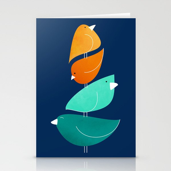 Bird Stack III Illustration Stationery Card Gallery Image 1