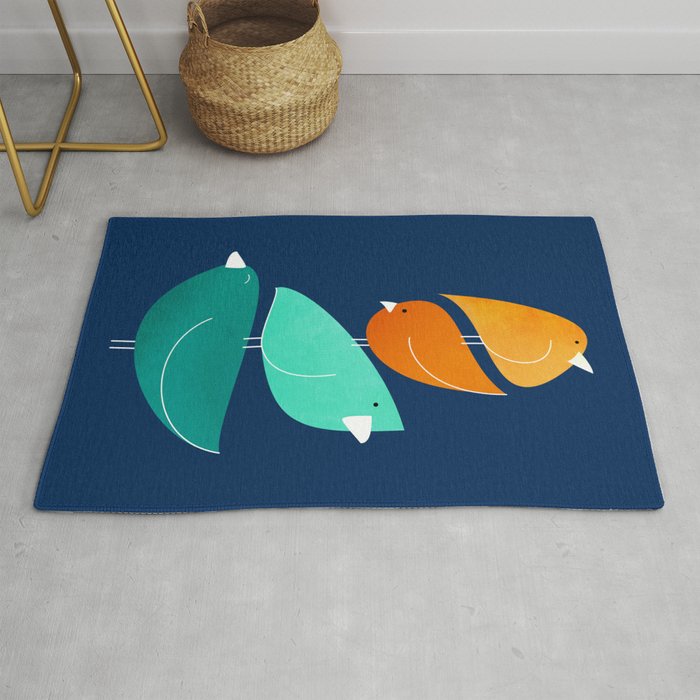 Bird Stack III Illustration Rug Gallery Image 1
