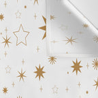 Golden Starburst Holiday Pattern Wall Tapestry Gallery Image 3