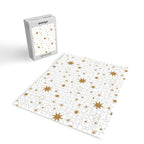 Golden Starburst Holiday Pattern Jigsaw Puzzle Gallery Image 2