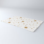 Golden Starburst Holiday Pattern Rug Gallery Image 3