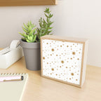 Golden Starburst Holiday Pattern Mini Art Print Gallery Image 2