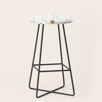 Golden Starburst Holiday Pattern Stool Gallery Image 1