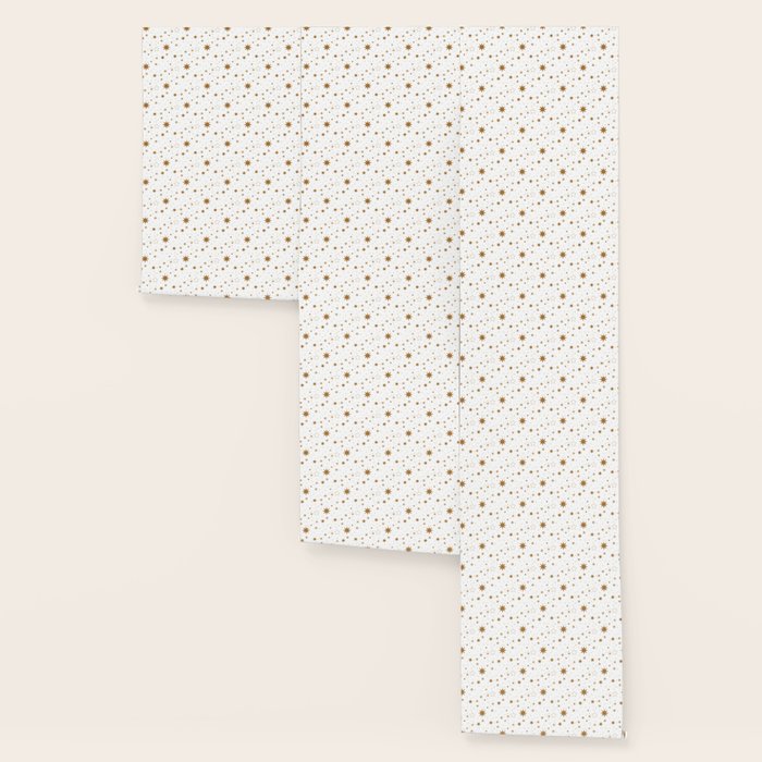 Golden Starburst Holiday Pattern Wallpaper Gallery Image 3