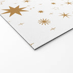Golden Starburst Holiday Pattern Welcome Mat Gallery Image 2