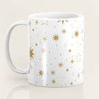 Golden Starburst Holiday Pattern Coffee Mug Gallery Image 3