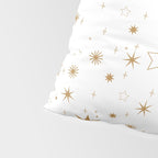 Golden Starburst Holiday Pattern Pillow Sham Gallery Image 4