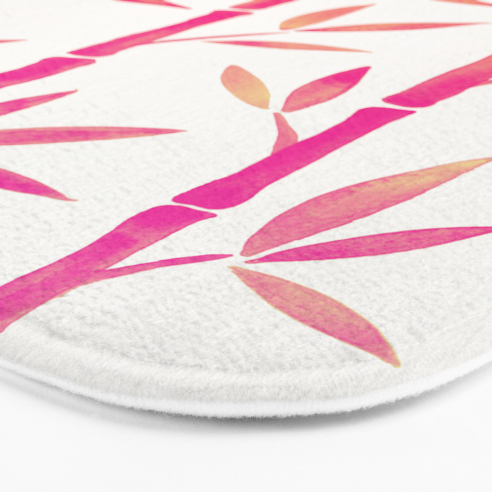 Bamboo Stems - Pink Palette Bath Mat Gallery Image 3