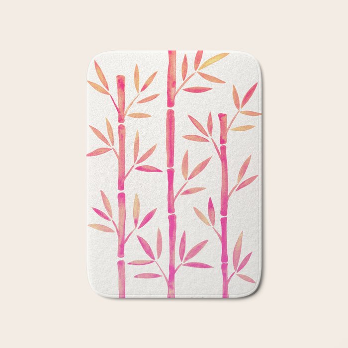 Bamboo Stems - Pink Palette Bath Mat Gallery Image 1