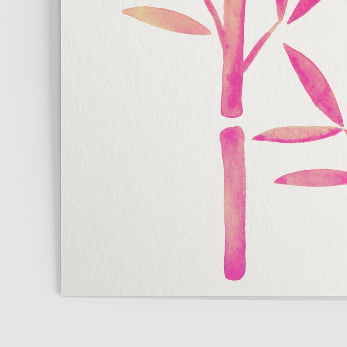 Bamboo Stems - Pink Palette Poster Gallery Image 3