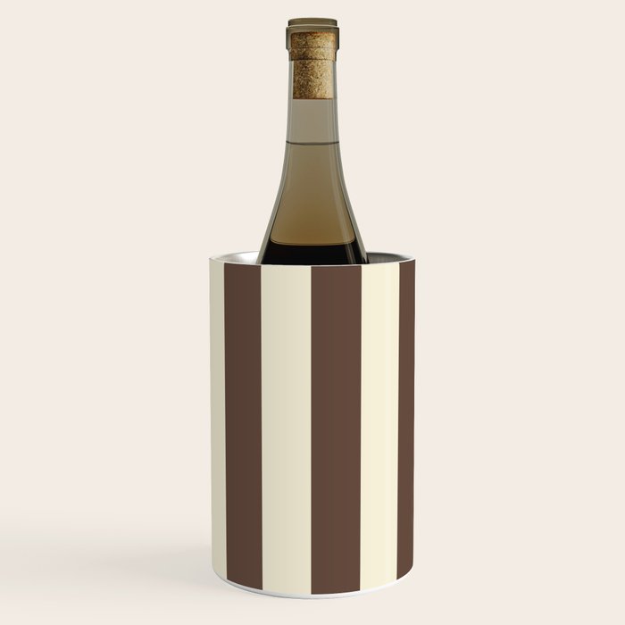 Stripes of Brown and Cream Wine Chiller Gallery Image 1